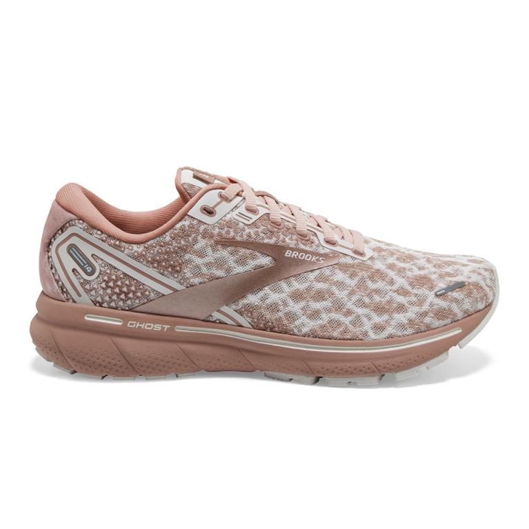 Brooks GHOST 14 Cushioned Road Running Shoes Womens Canada - Delicacy/Brown/Coral Cloud (OCP295476)